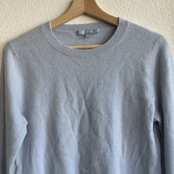 Antonio Melanie cashmere Pullover Blue Classic Preppy Sweater M - Picture 4 of 8